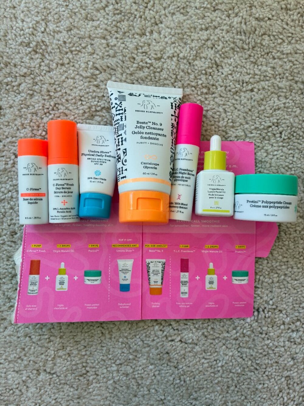 New (no Box) Drunk Elephant The Littles 6.0 Skin Care Kit 30 Day Travel Set - Picture 3 of 15